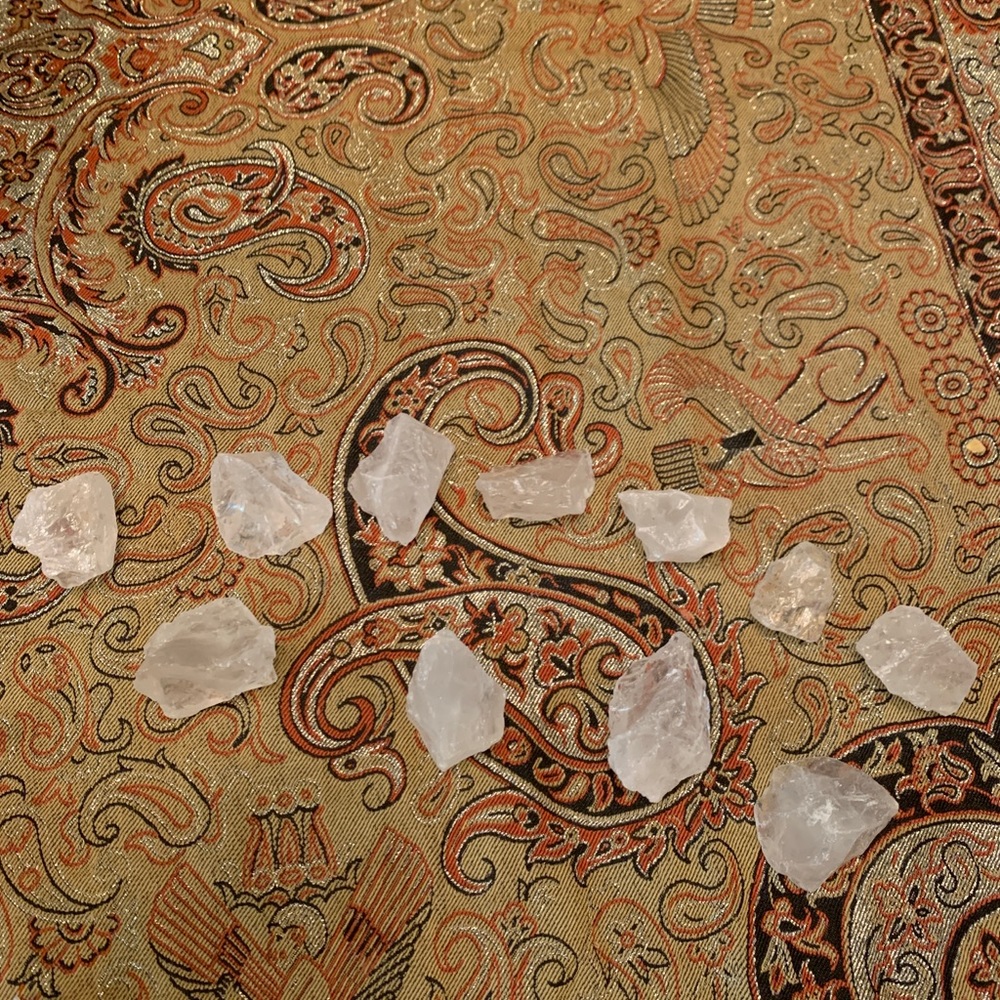 Raw Clear Quartz Clusters & Rare Mini Snowflakes